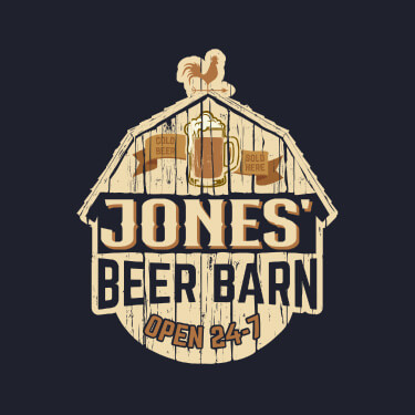 Navy Beer Barn Personalized default 