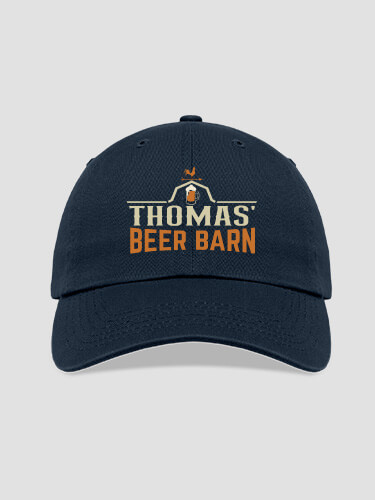 Beer Barn Navy Embroidered Hat