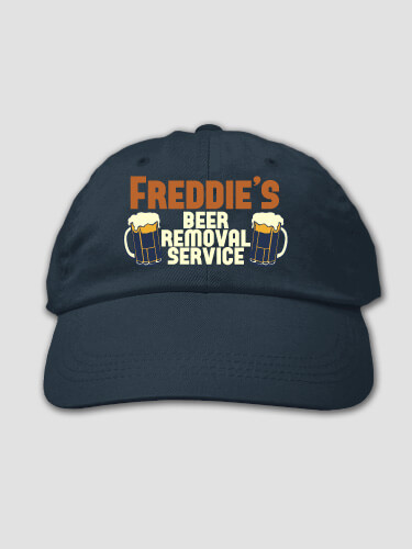 Beer Removal Navy Embroidered Hat