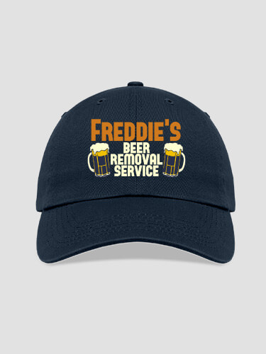 Beer Removal Navy Embroidered Hat