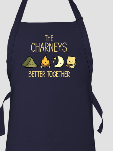 Better Together Camping Navy Apron