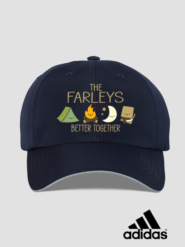 Better Together Camping Navy Embroidered Adidas Hat