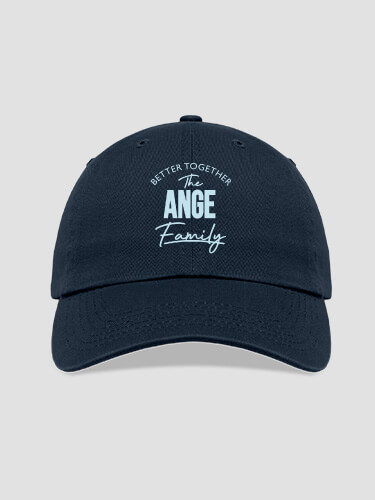 Better Together Family Navy Embroidered Hat