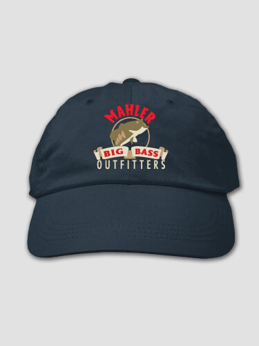 Big Bass Outfitters Navy Embroidered Hat
