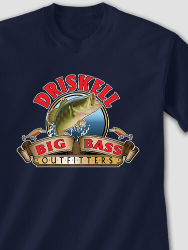 Big Bass Outfitters Navy Adult T-Shirt