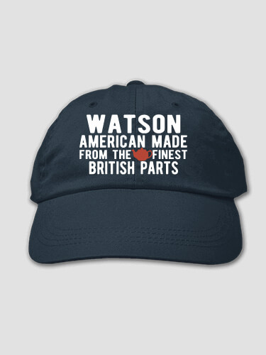 British Parts Navy Embroidered Hat