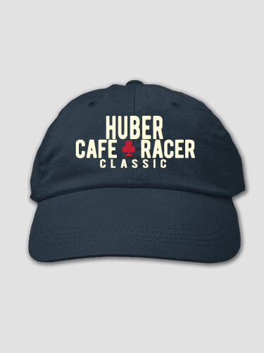 Cafe Racer Navy Embroidered Hat