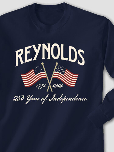 Celebrating 250 Years Navy Adult Long Sleeve