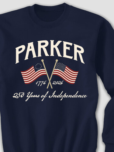 Celebrating 250 Years Navy Adult Sweatshirt