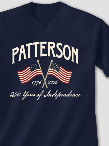 Celebrating 250 Years Navy Adult T-Shirt