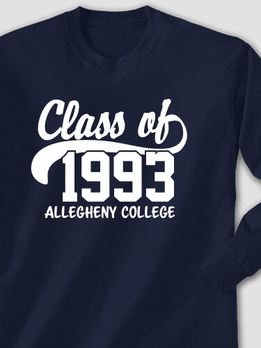 Class Of Navy Adult Long Sleeve