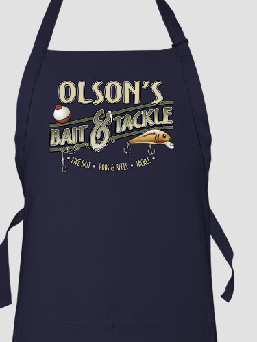 Classic Bait and Tackle Navy Apron
