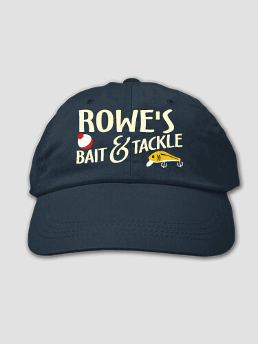 Classic Bait and Tackle Navy Embroidered Hat