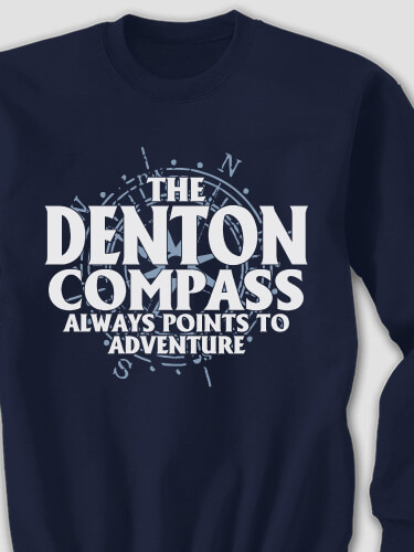 Compass Navy Adult Sweatshirt