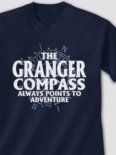 Compass Navy Adult T-Shirt