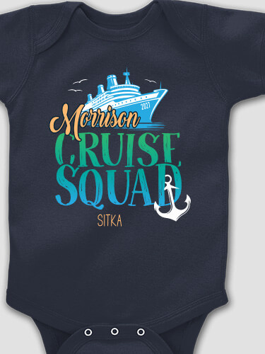 Cruise Squad Navy Baby Bodysuit
