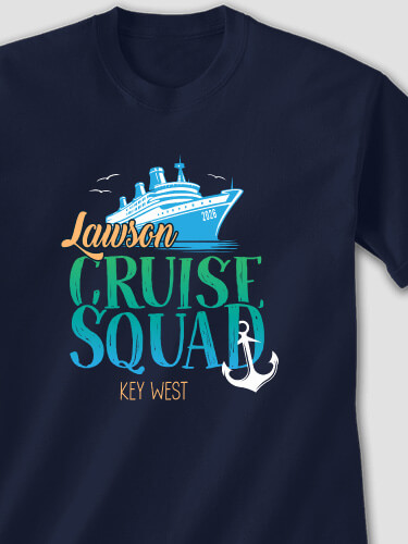 Cruise Squad Navy Adult T-Shirt