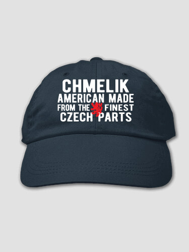 Czech Parts Navy Embroidered Hat
