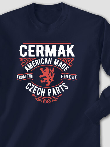 Czech Parts Navy Adult Long Sleeve