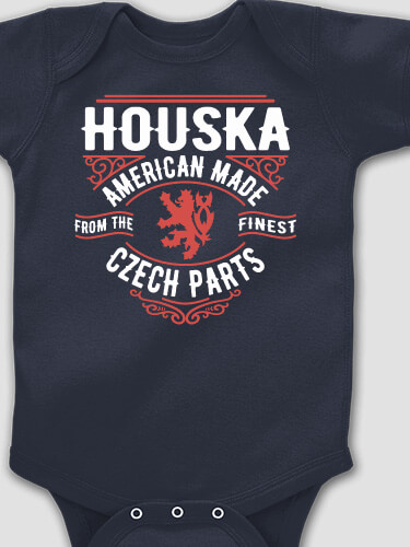 Czech Parts Navy Baby Bodysuit