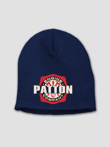 Engine Company Navy Embroidered Beanie