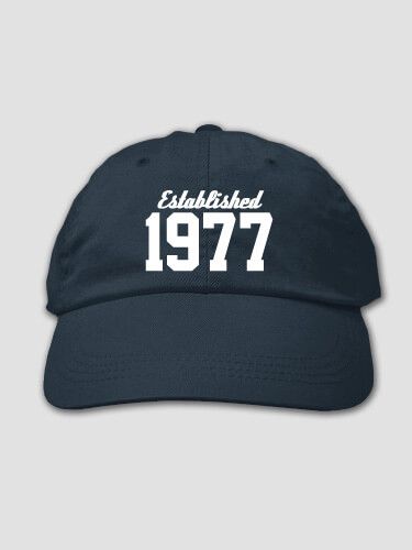 Established Navy Embroidered Hat