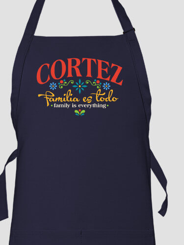 Familia es Todo Navy Apron