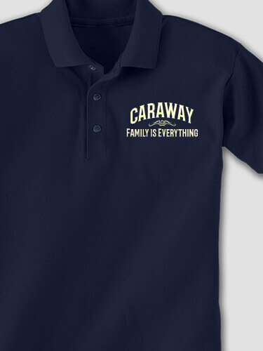 Family Navy Embroidered Polo Shirt