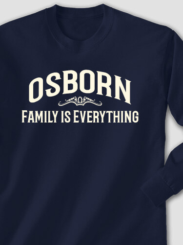 Family Navy Adult Long Sleeve