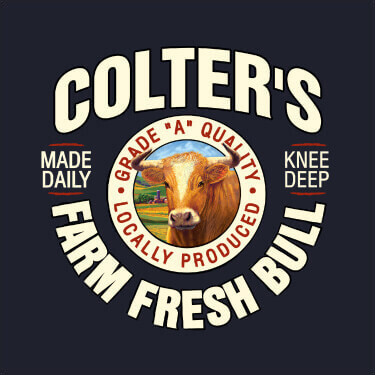Navy Farm Fresh Bull Personalized default 