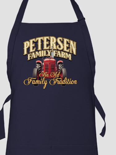 Farming Family Tradition Navy Apron