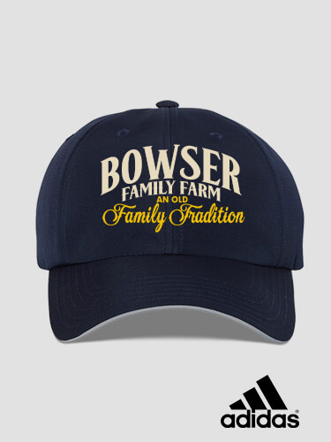 Farming Family Tradition Navy Embroidered Adidas Hat