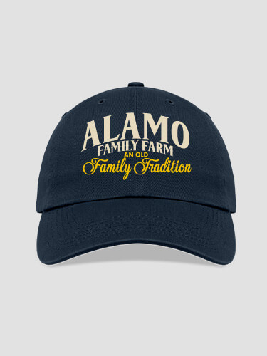 Farming Family Tradition Navy Embroidered Hat