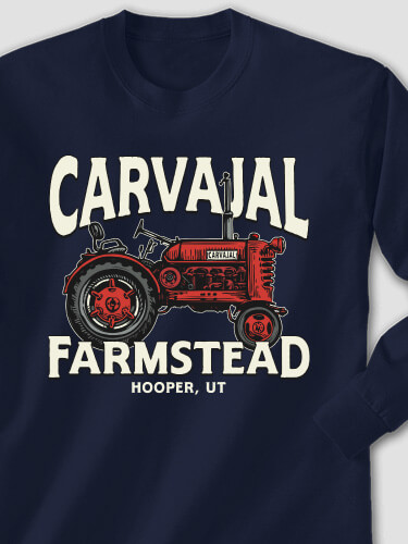 Farmstead Navy Adult Long Sleeve