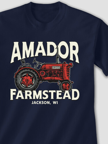Farmstead Navy Adult T-Shirt