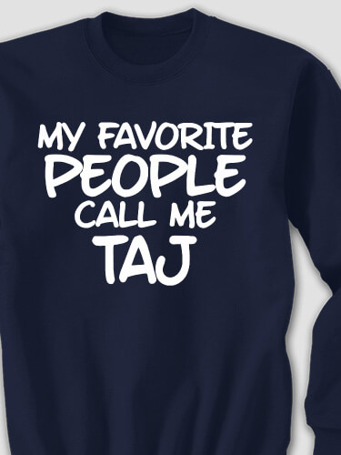 Favorite People Navy Adult Sweatshirt