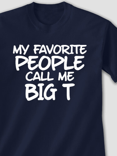 Favorite People Navy Adult T-Shirt
