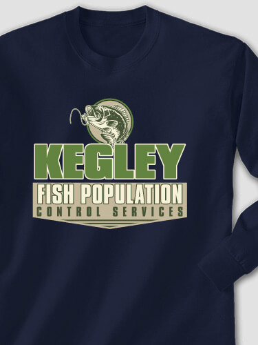 Fish Services Navy Adult Long Sleeve