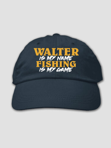 Fishing is my Game Navy Embroidered Hat