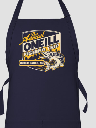 Fishing Trip Navy Apron