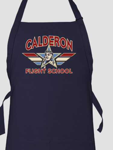 Flight School Navy Apron