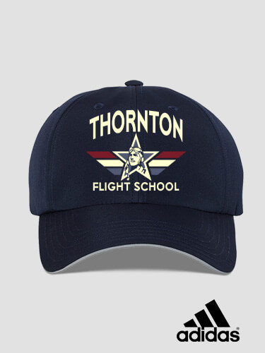 Flight School Navy Embroidered Adidas Hat