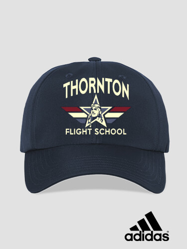 Flight School Navy Embroidered Adidas Hat