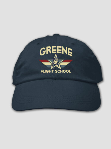 Flight School Navy Embroidered Hat