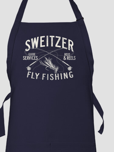 Fly Fishing Guide Navy Apron