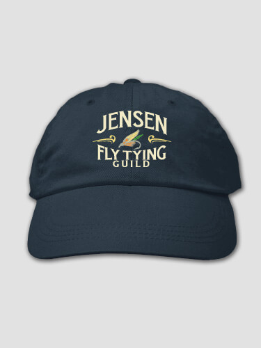 Fly Tying Guild Navy Embroidered Hat