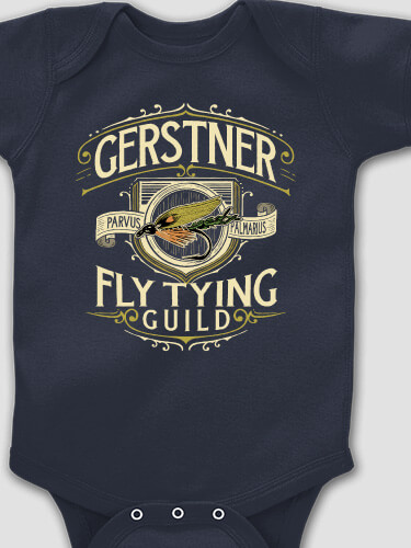 Fly Tying Guild Navy Baby Bodysuit