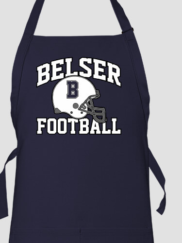 Football Helmet Navy Apron