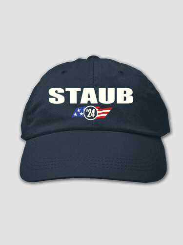 For President Navy Embroidered Hat