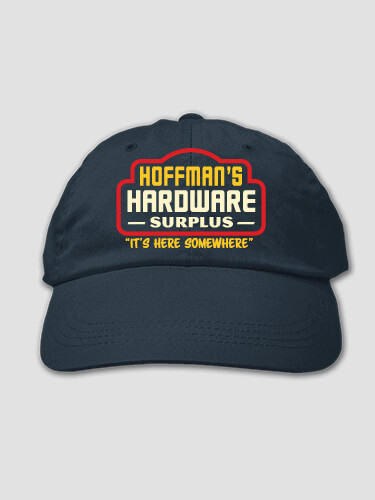 Hardware Surplus Navy Embroidered Hat